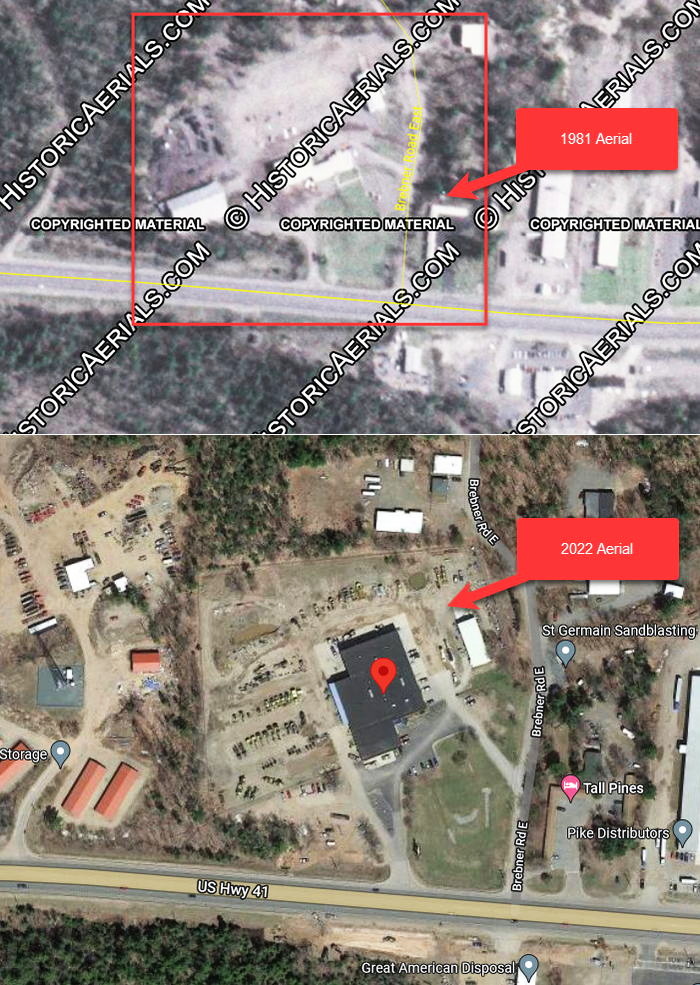 Marquette Outdoor Theatre - Aerial Comparison 1981 Vs 2022